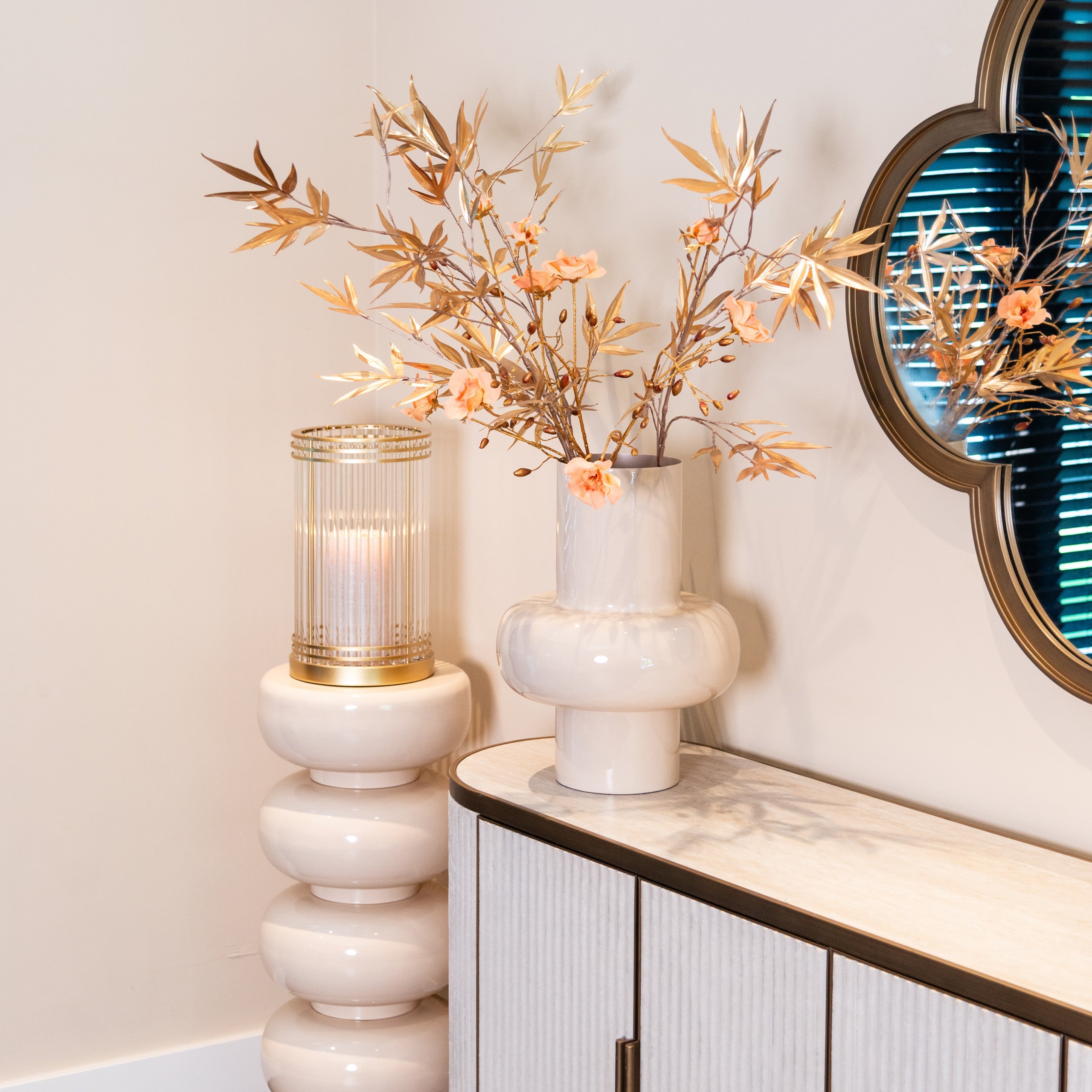 Vase Benice tapioca small by Richmond Interiors