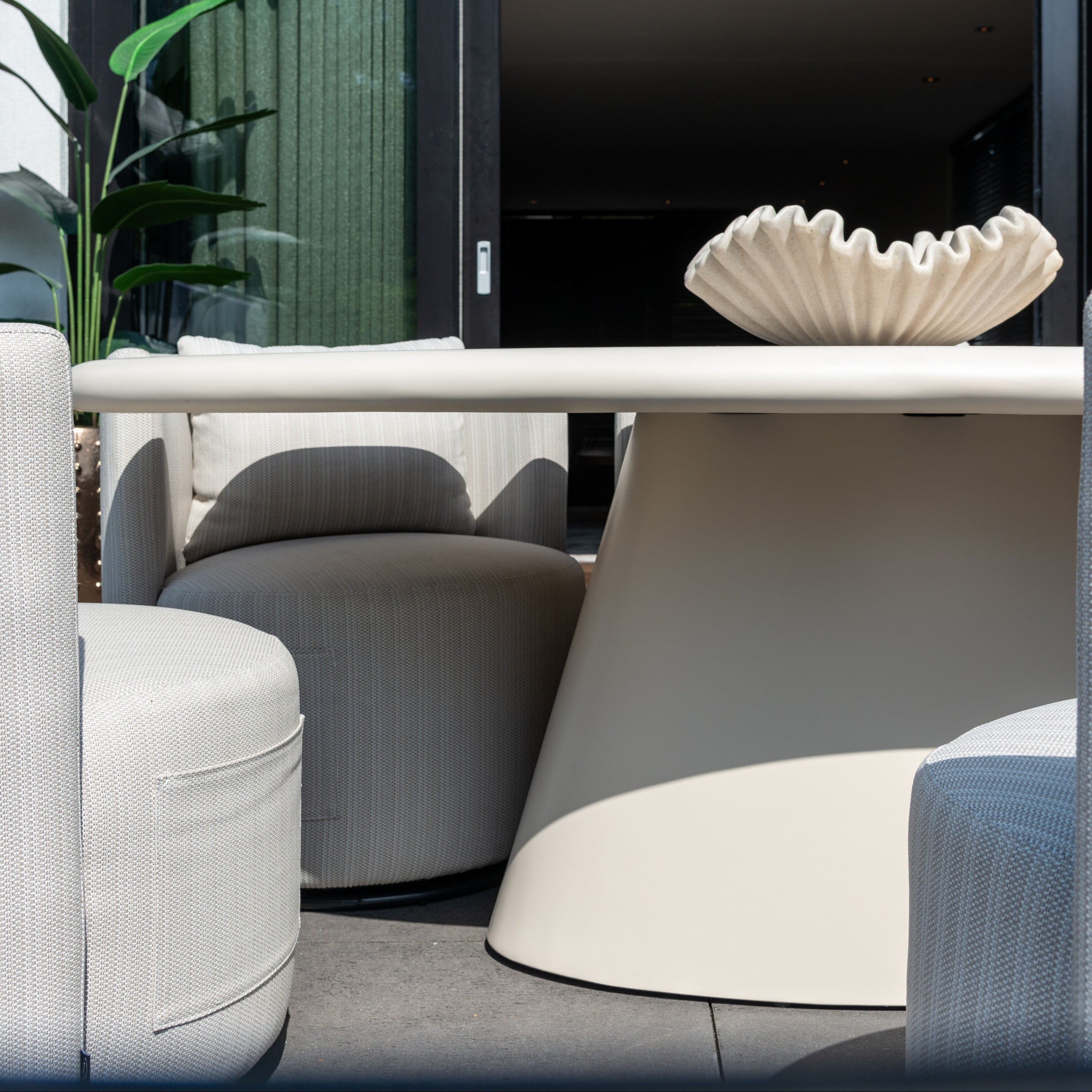 Urban Bloom Sandstone Outdoor Dining Table - 220cm by Richmond Interiors