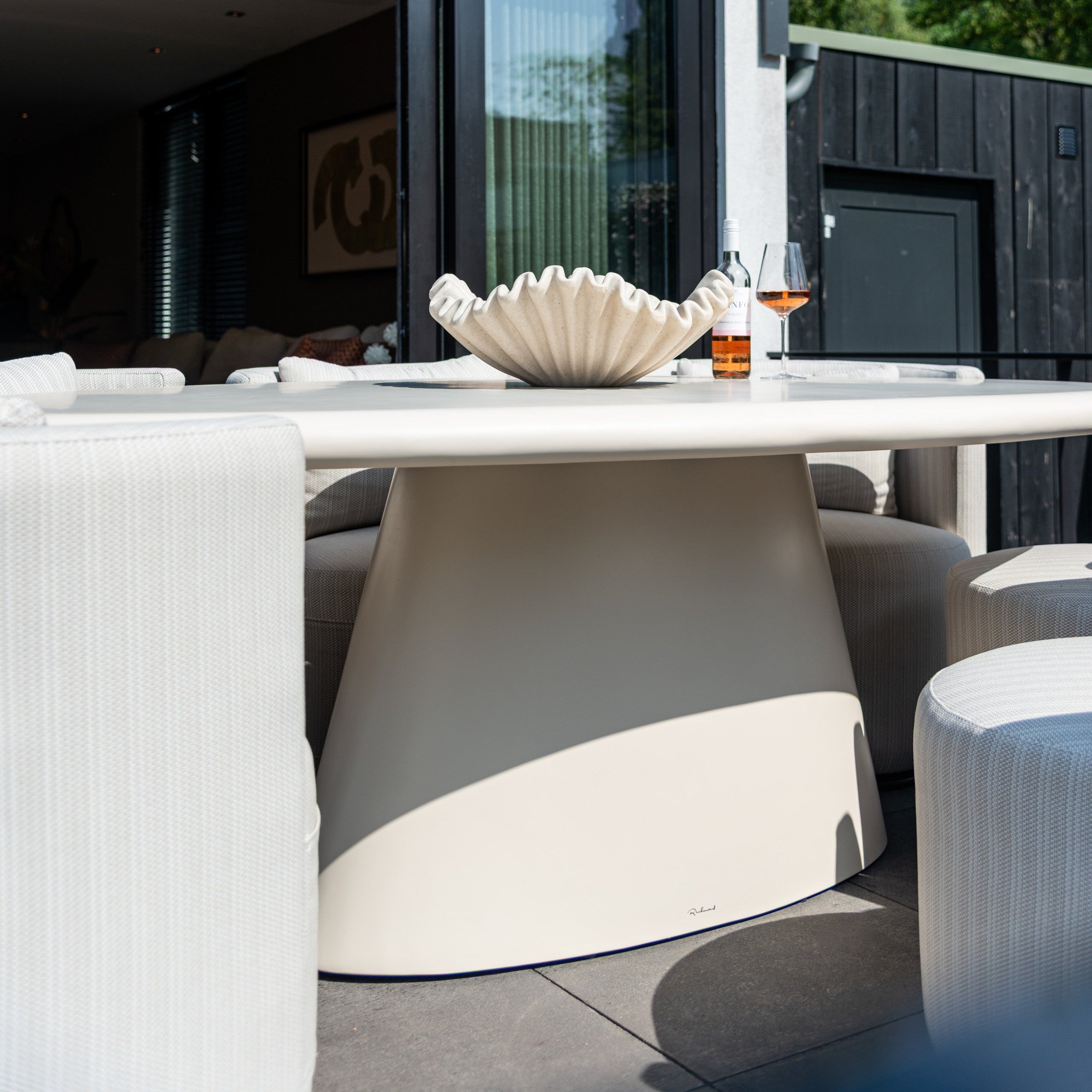 Urban Bloom Sandstone Outdoor Dining Table - 220cm by Richmond Interiors