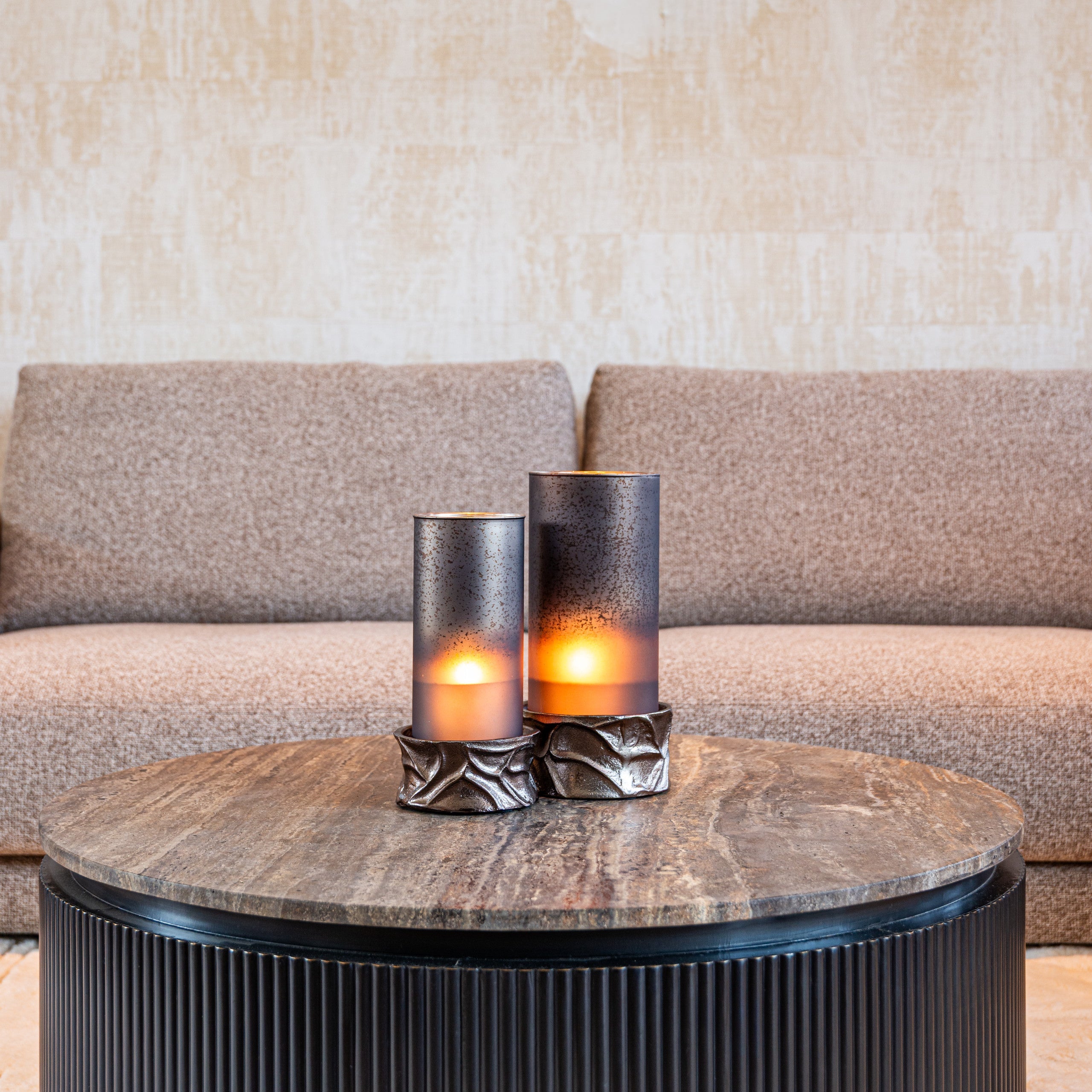 Candace Smoke Hurricane Light - Large by Richmond Interiors