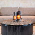 Candace Smoke Hurricane Light - Small by Richmond Interiors