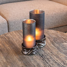 Candace Smoke Hurricane Light - Small by Richmond Interiors