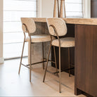 Xenia Beige Leopard Counter Stool (Set of 2) by Richmond Interiors