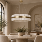 Salerno Gold & Alabaster Pendant 65cm by Luxe Collection