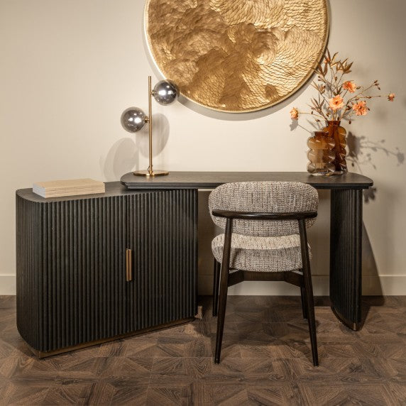 Cambon 2-Door Dark Coffee Desk by Richmond Interiors