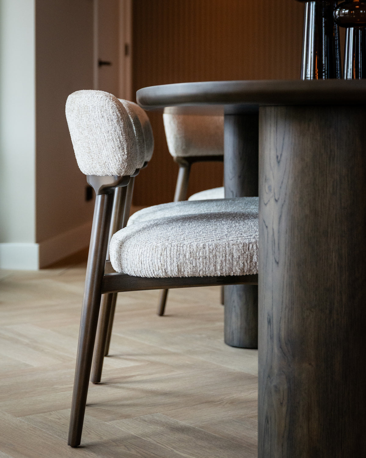 Dining chair Basker natural linear (Set of 2) by Richmond Interiors