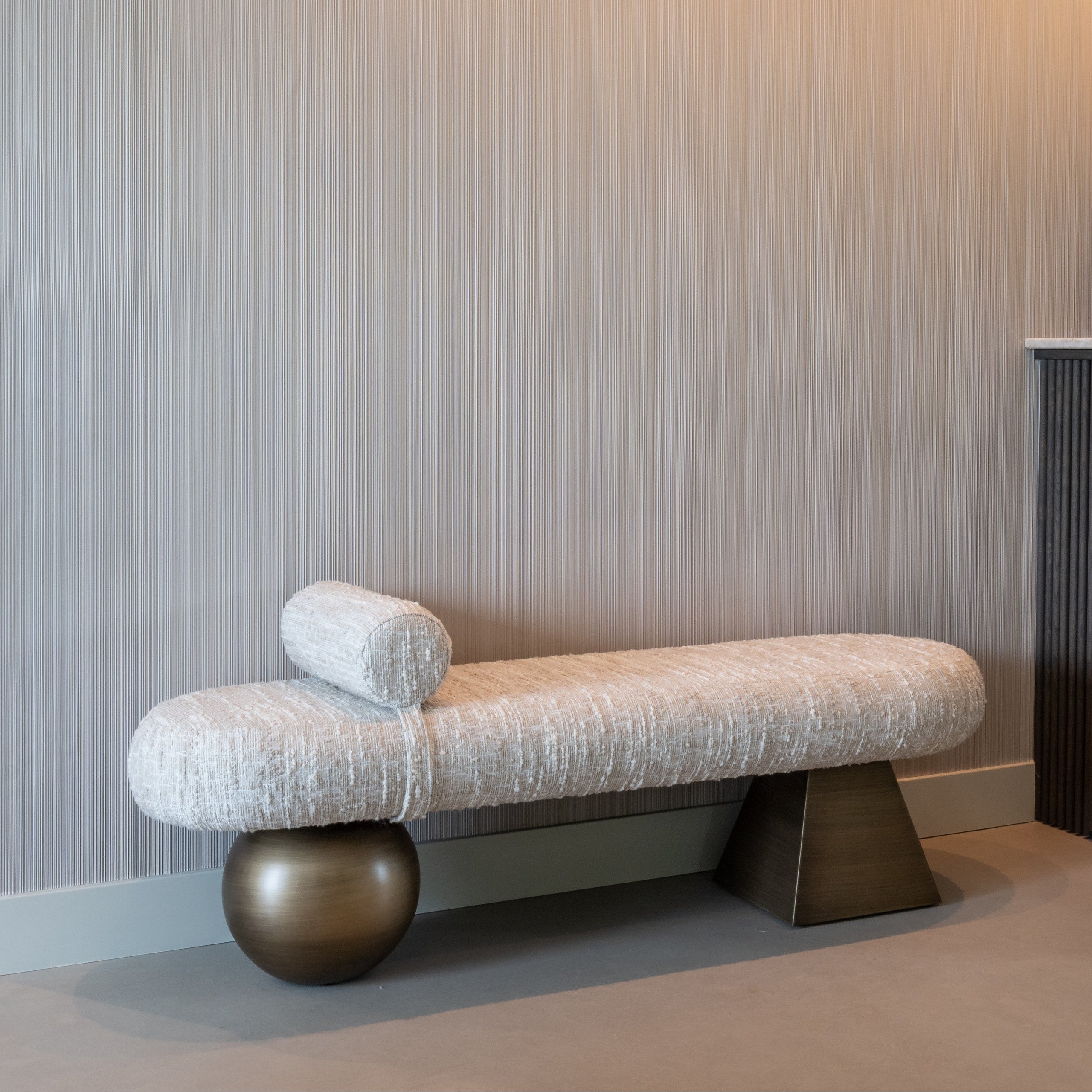 Alexander Jones Geneva Beige Angora Bench Seat by Richmond Interiors