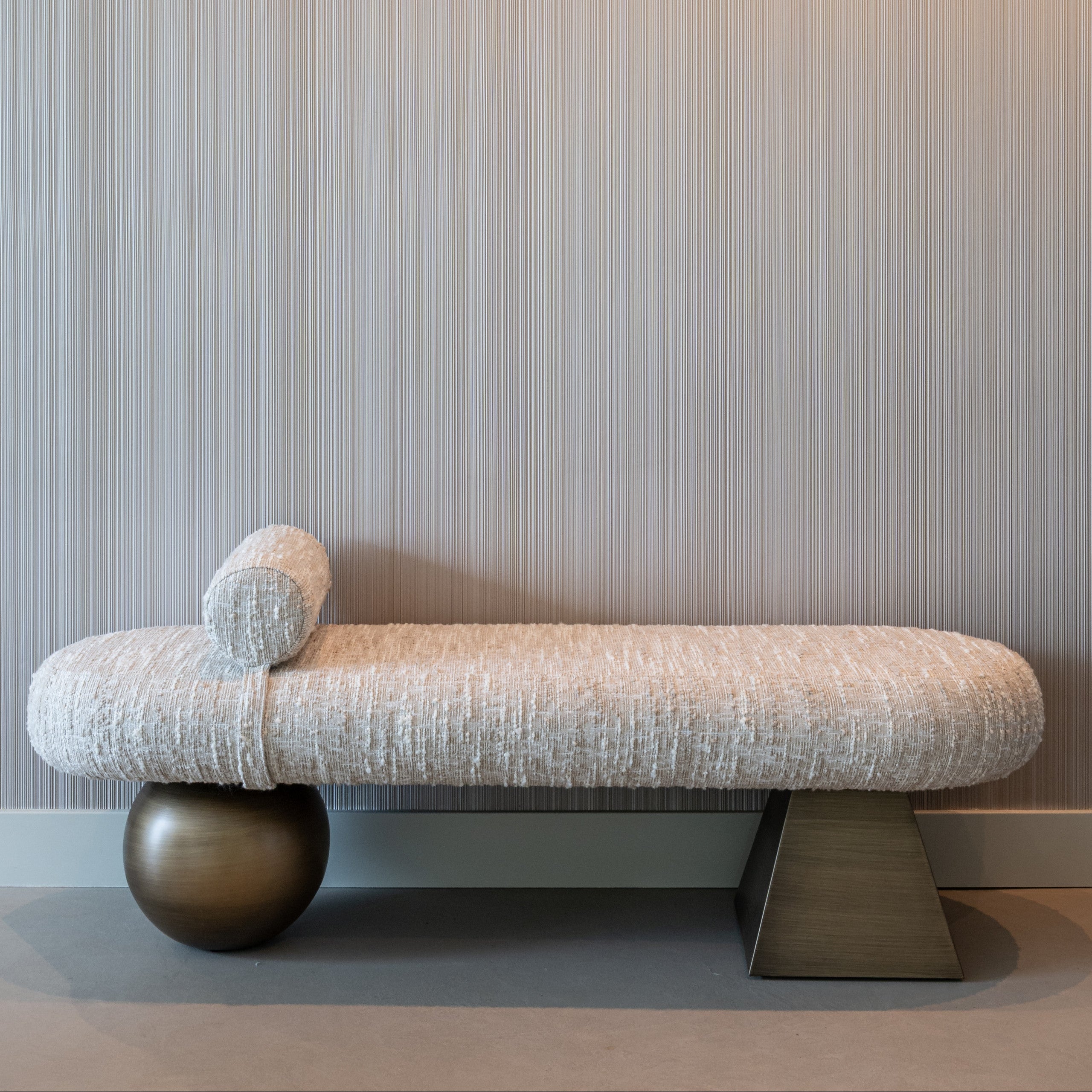Alexander Jones Geneva Beige Angora Bench Seat by Richmond Interiors