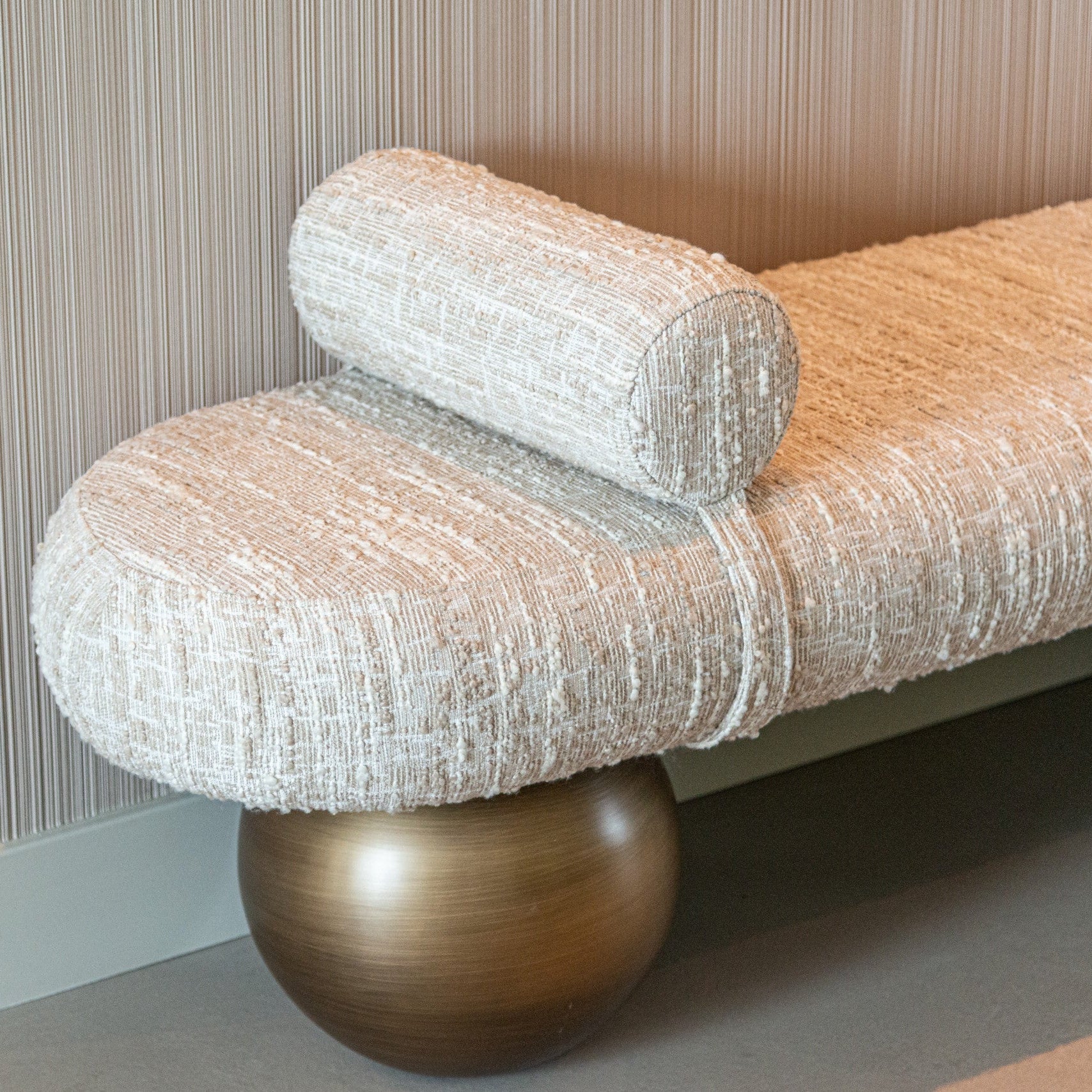 Alexander Jones Geneva Beige Angora Bench Seat by Richmond Interiors