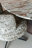 Dining chair Alexis brown omara swivel by Richmond Interiors