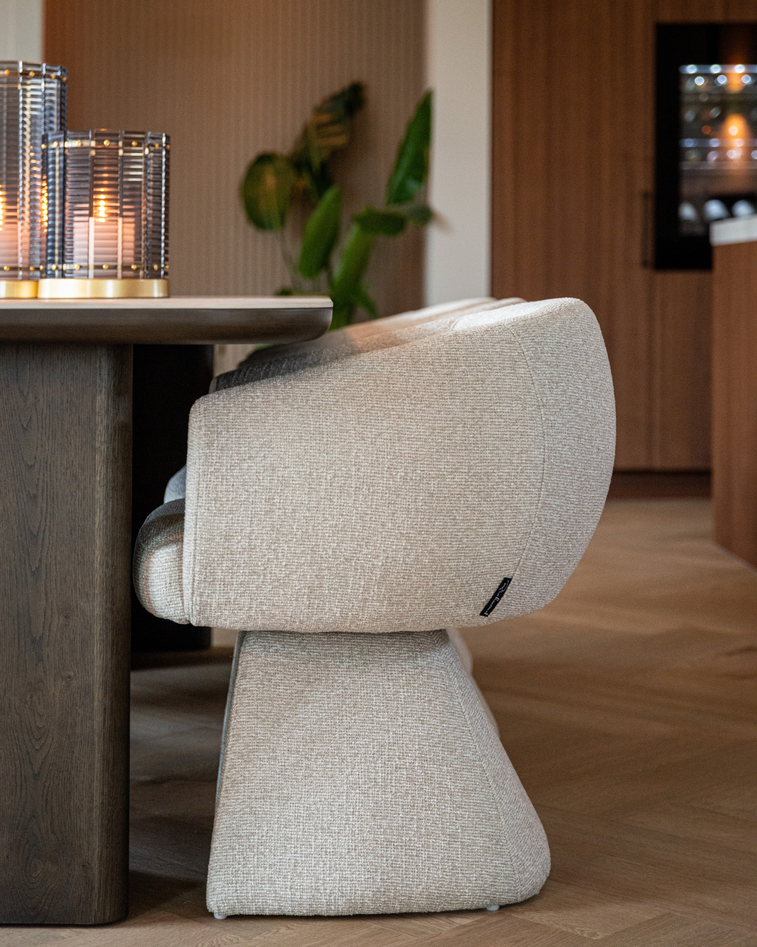 Dining chair Quiriro biscotti swivel by Richmond Interiors