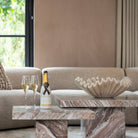 Coffee table Rashford Blush beige (Set of 2) by Richmond Interiors