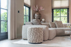 Pouffe & Footstool Lexie terra 45Ø by Richmond Interiors