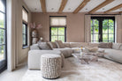 Pouffe & Footstool Lexie cream 45Ø by Richmond Interiors