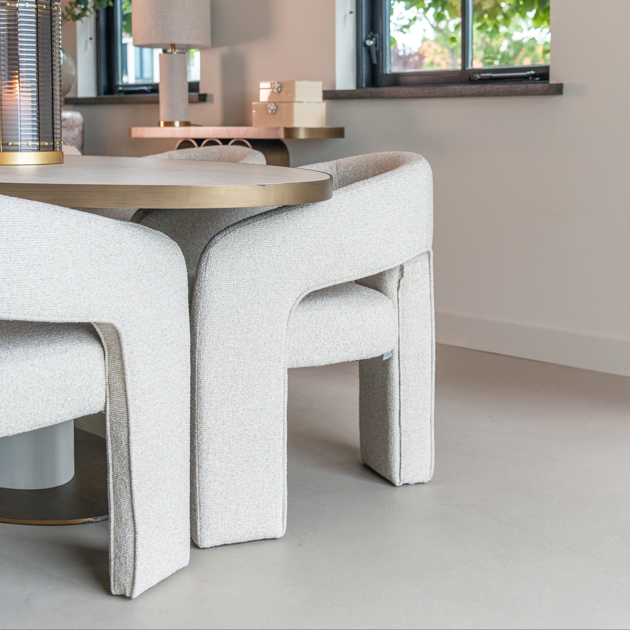 Dining chair Belle biscotti fire retardant by Richmond Interiors