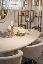 Dining chair Olivia biscotti swivel by Richmond Interiors