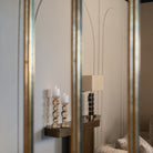Hexa Brushed Gold Console Table by Richmond Interiors