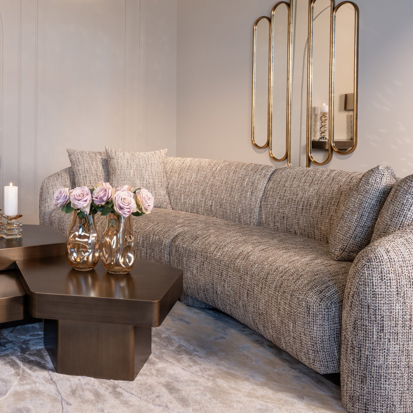 Chelsey Gold Wall Mirror by Richmond Interiors