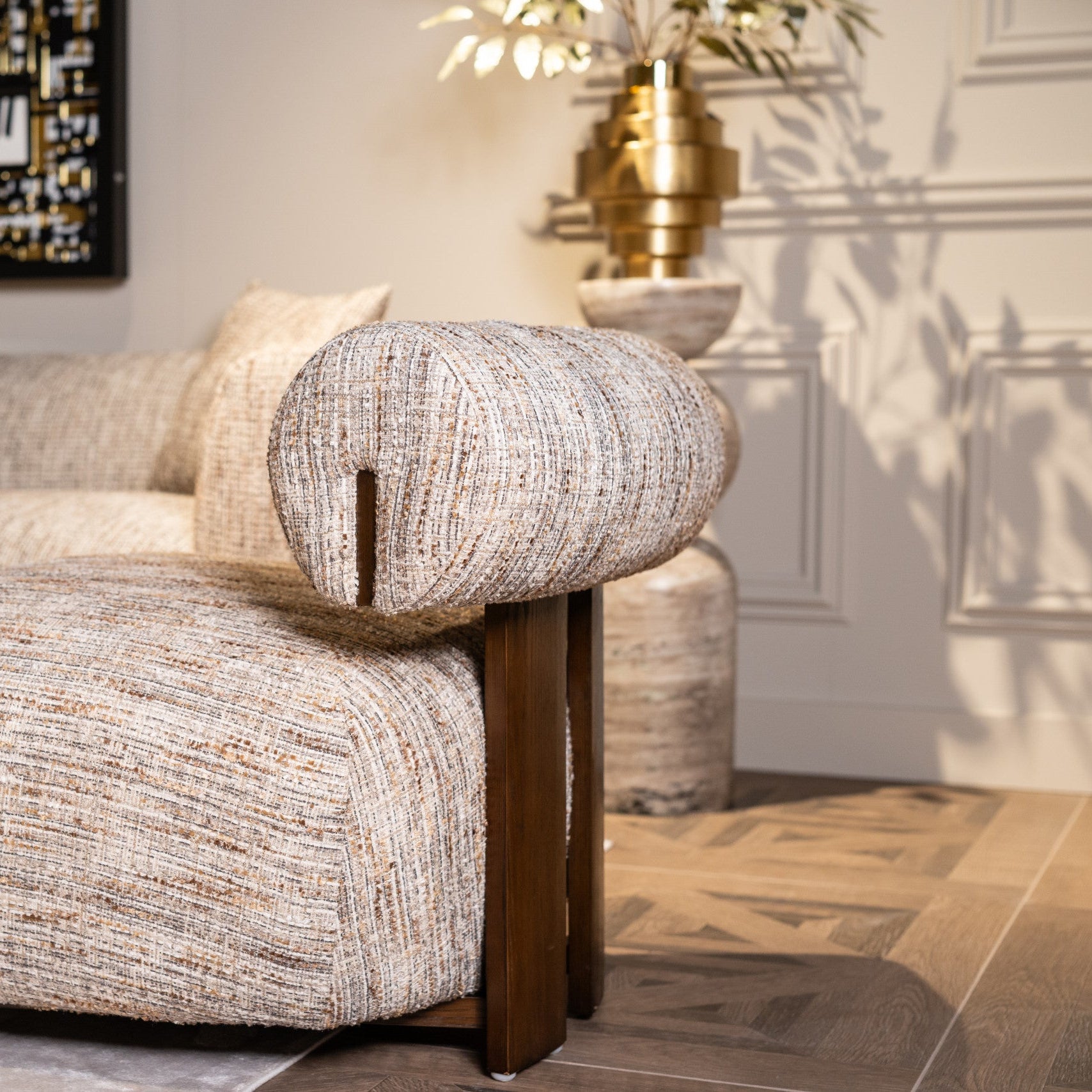 Lewis Sand Marble Column by Richmond Interiors