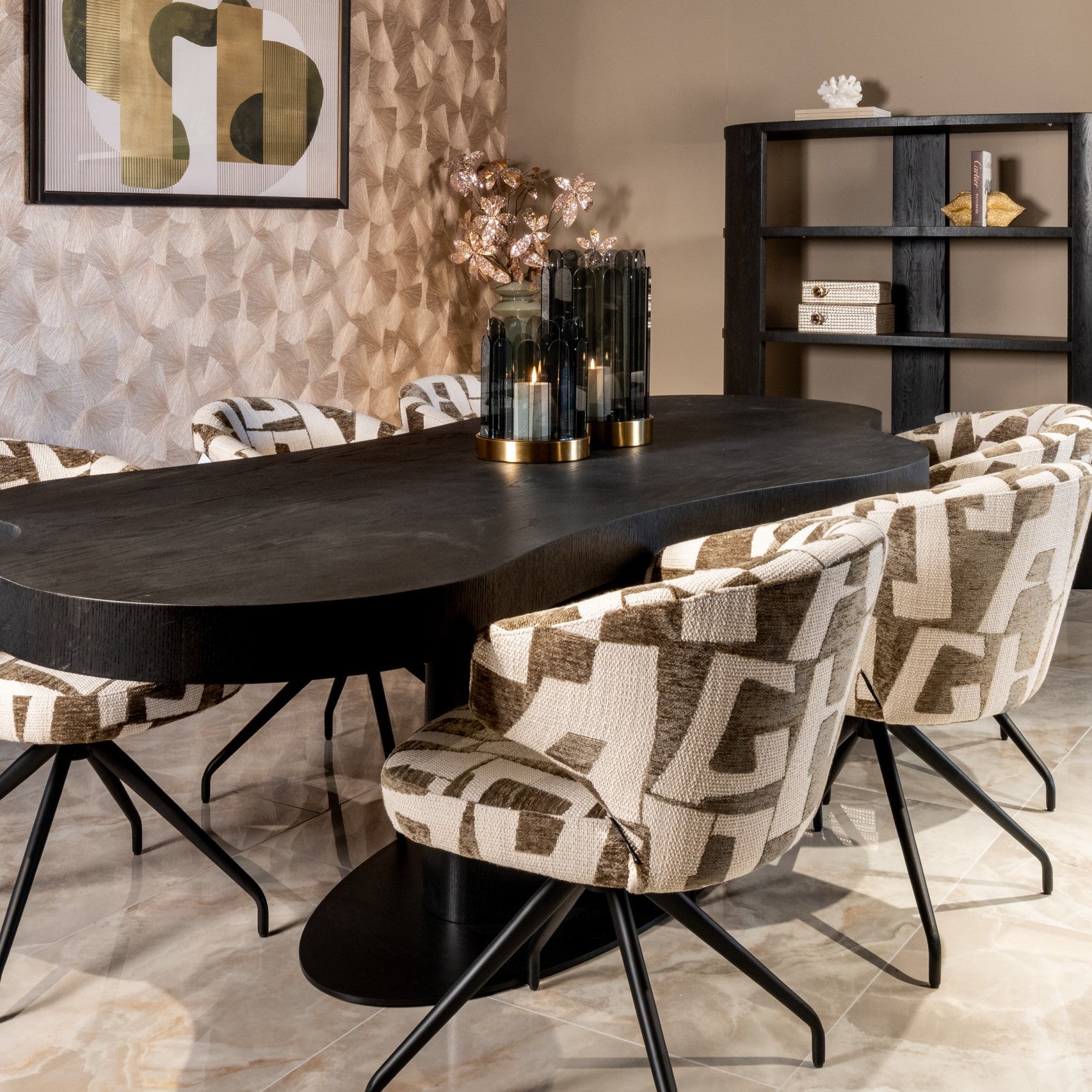 Hurricane light Daisey smoke small by Richmond Interiors