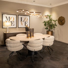 Dira Brushed Gold Planter - 50cm by Richmond Interiors