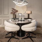 Flow White Round Wall Art by Richmond Interiors