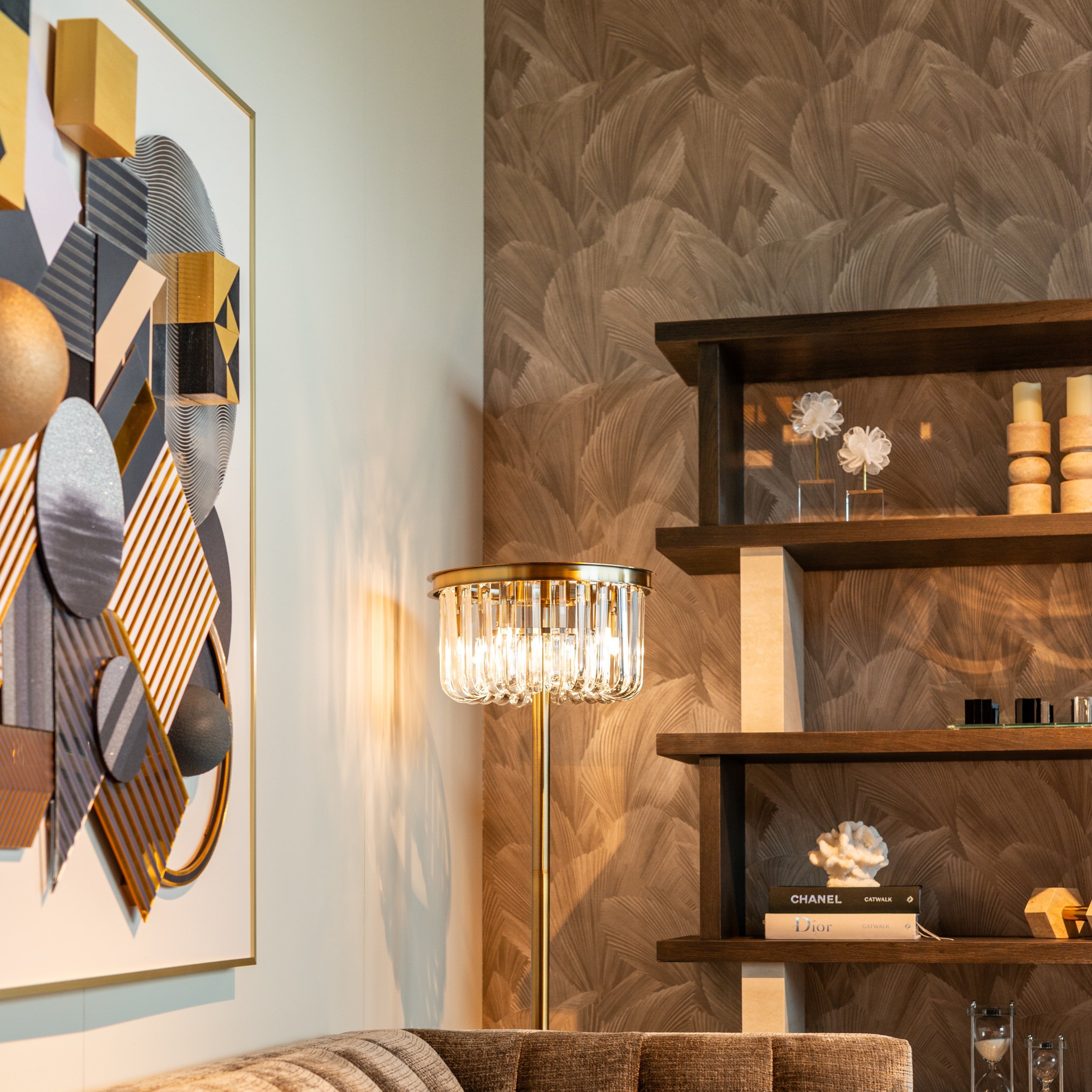 3D Block Black & Gold Wall art by Richmond Interiors