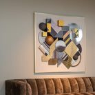 3D Block Black & Gold Wall art by Richmond Interiors