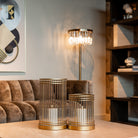 Alexander Jones Biltmore Beige Travertine Coffee Table by Richmond Interiors