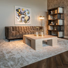 Alexander Jones Biltmore Beige Travertine Coffee Table by Richmond Interiors