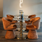 Bistro table Witlox black/gold 75Ø by Richmond Interiors