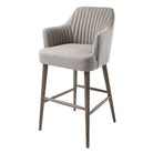 Blisco Warm Grey Fabric Bar Stool by RV Astley