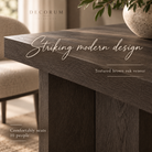 Sorrento Brown Oak Wood Dining Table Berkeley Designs