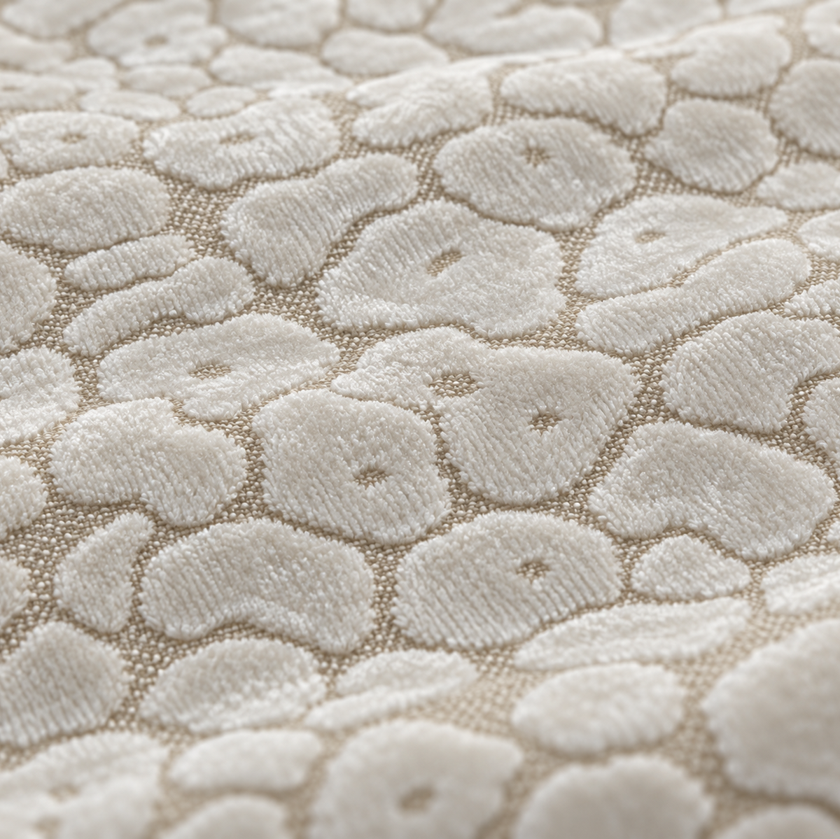 Spoton Velvet Cushion - Ivory Malini