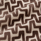 Summit Chocolate Cut Velvet Cushion Malini