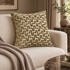Summit Olive Cut Velvet Cushion Malini