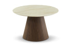 Milan Walnut Wood & Marble Dining Table Berkeley Designs