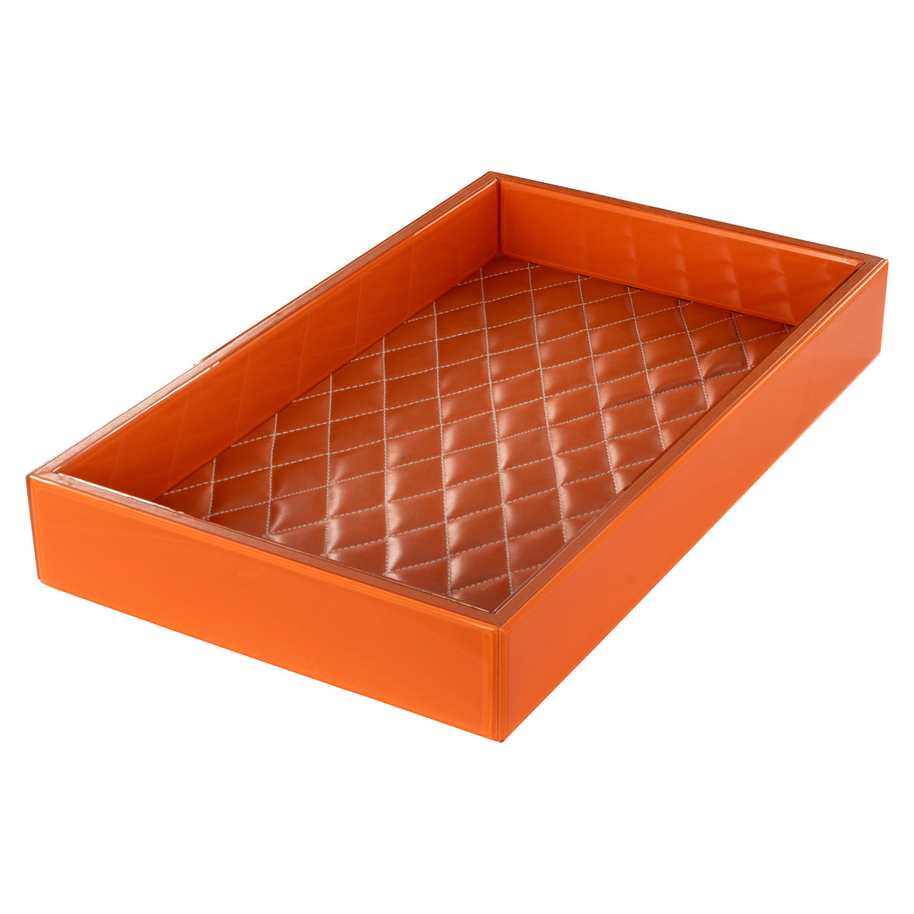 Jelissa Orange Rectangle Tray by Richmond Interiors