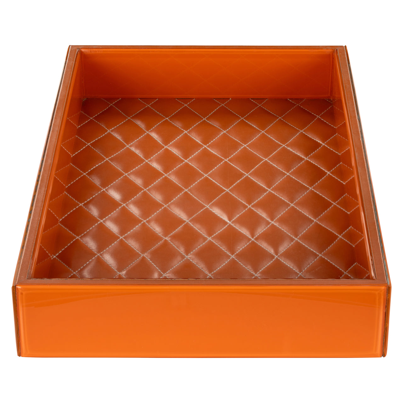 Jelissa Orange Rectangle Tray by Richmond Interiors