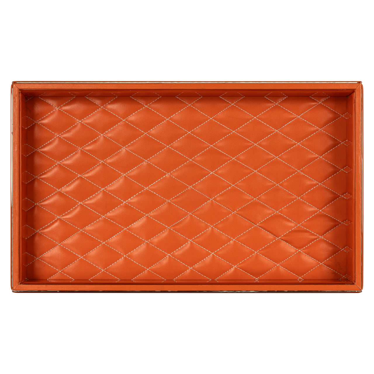 Jelissa Orange Rectangle Tray by Richmond Interiors