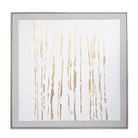 Helia Champagne, White & Gold Canvas by RV Astley