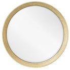 Lana Antique Brass Round Mirror by RV Astley