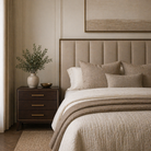 Thomas Chocolate & Brass 3 Drawer Side Table by RV Astley