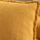 Tia Linen Blend Cushion - Mustard Malini