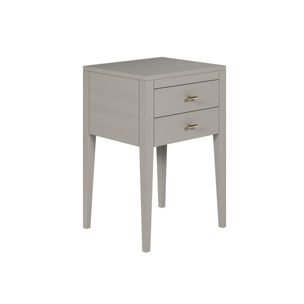 Radford 2 Drawer Bedside Table - Grey by D.I. Designs