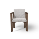 Clover Walnut & Cream Dining Chair by Tommy Franks