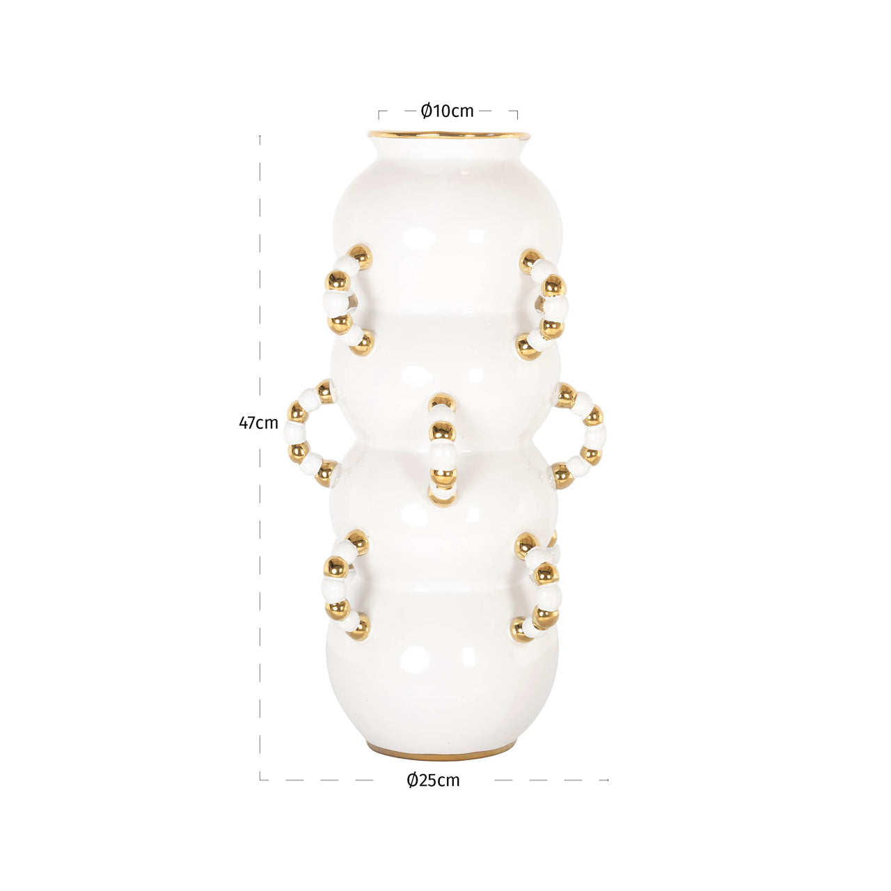Vase Pippy white large by Richmond Interiors