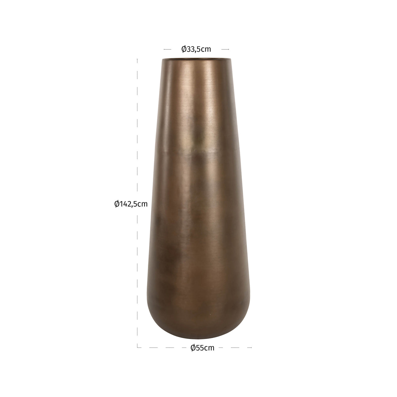 Vase Kenza brass antique large by Richmond Interiors
