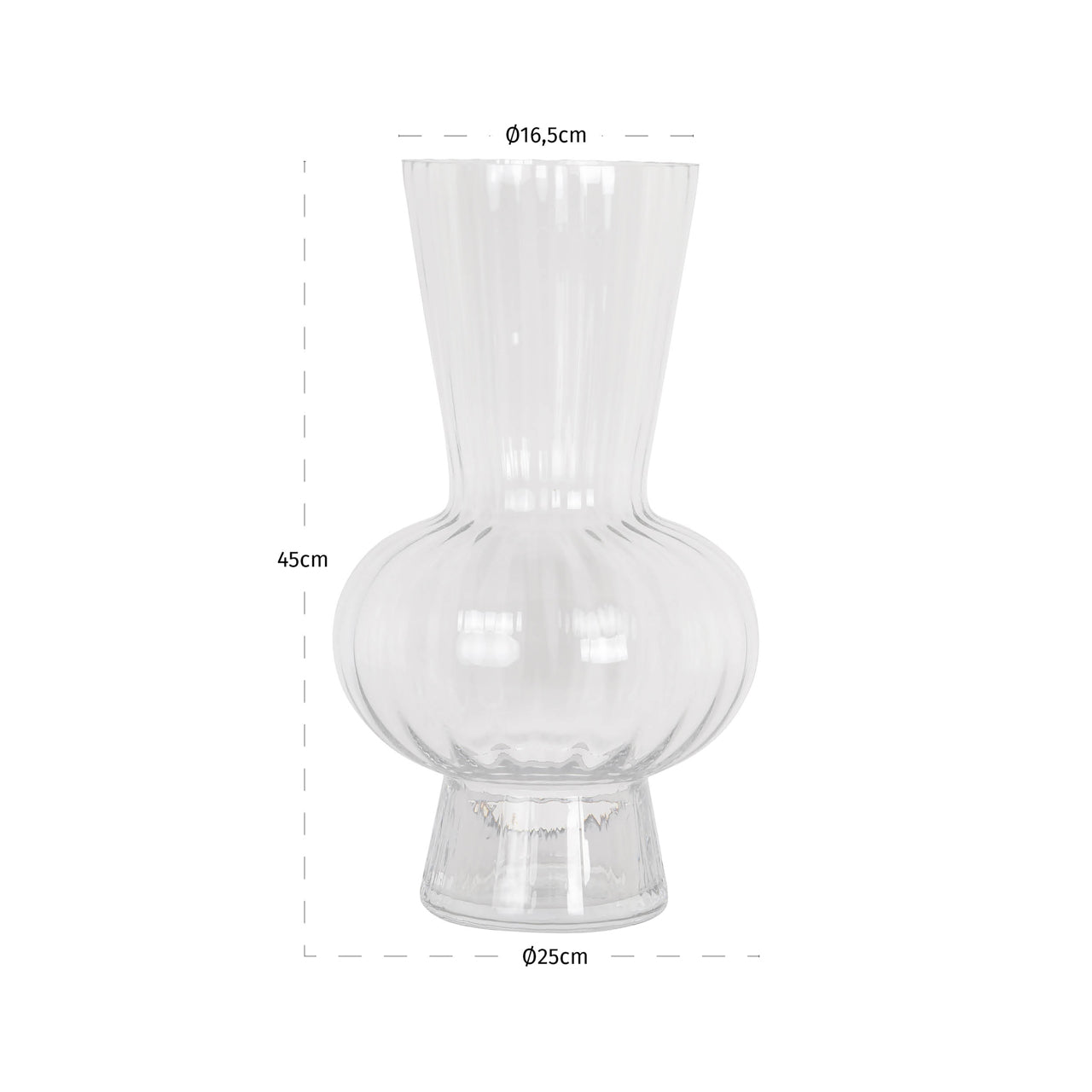 Vase Kyan clear transparent by Richmond Interiors