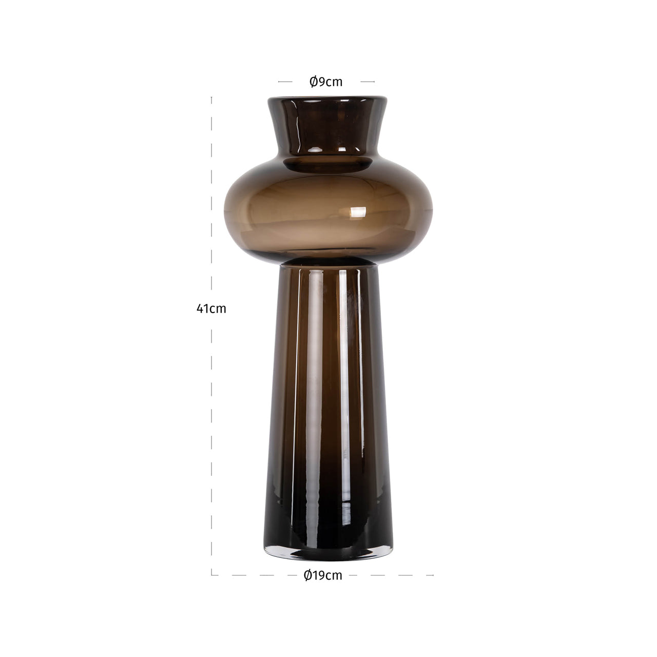 Vase Jamey brown large by Richmond Interiors